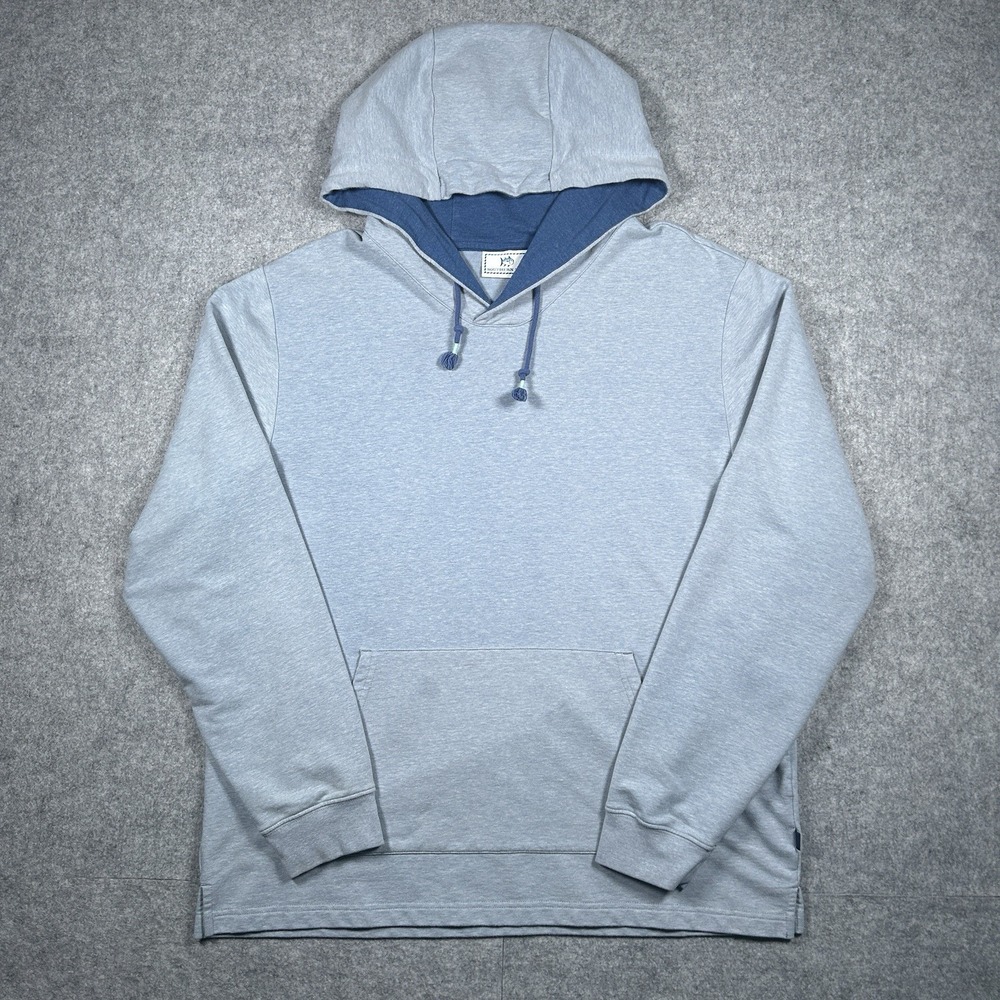 Southern Tide Hoodie Mens Size XXL 2XL Coastal Blue Terry Lining Loungewear Cozy